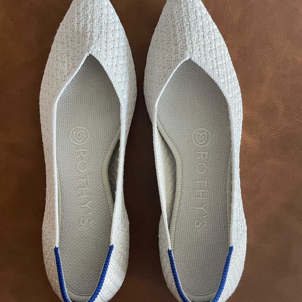Rothy's Women's Grey Salt Honeycomb Flats
